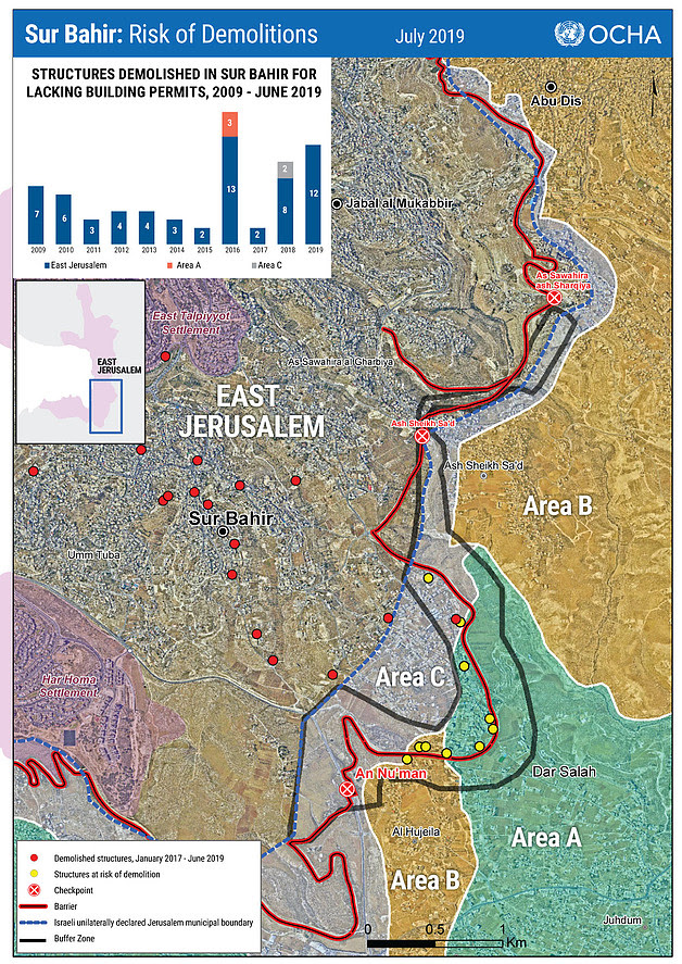 image of palestine/israel map