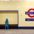 woman sitting on bench