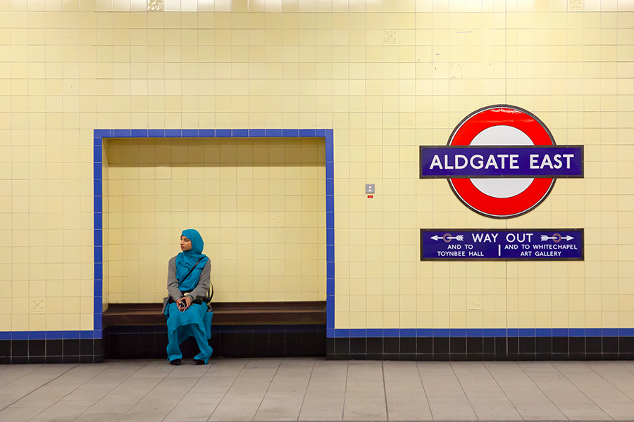 woman sitting on bench