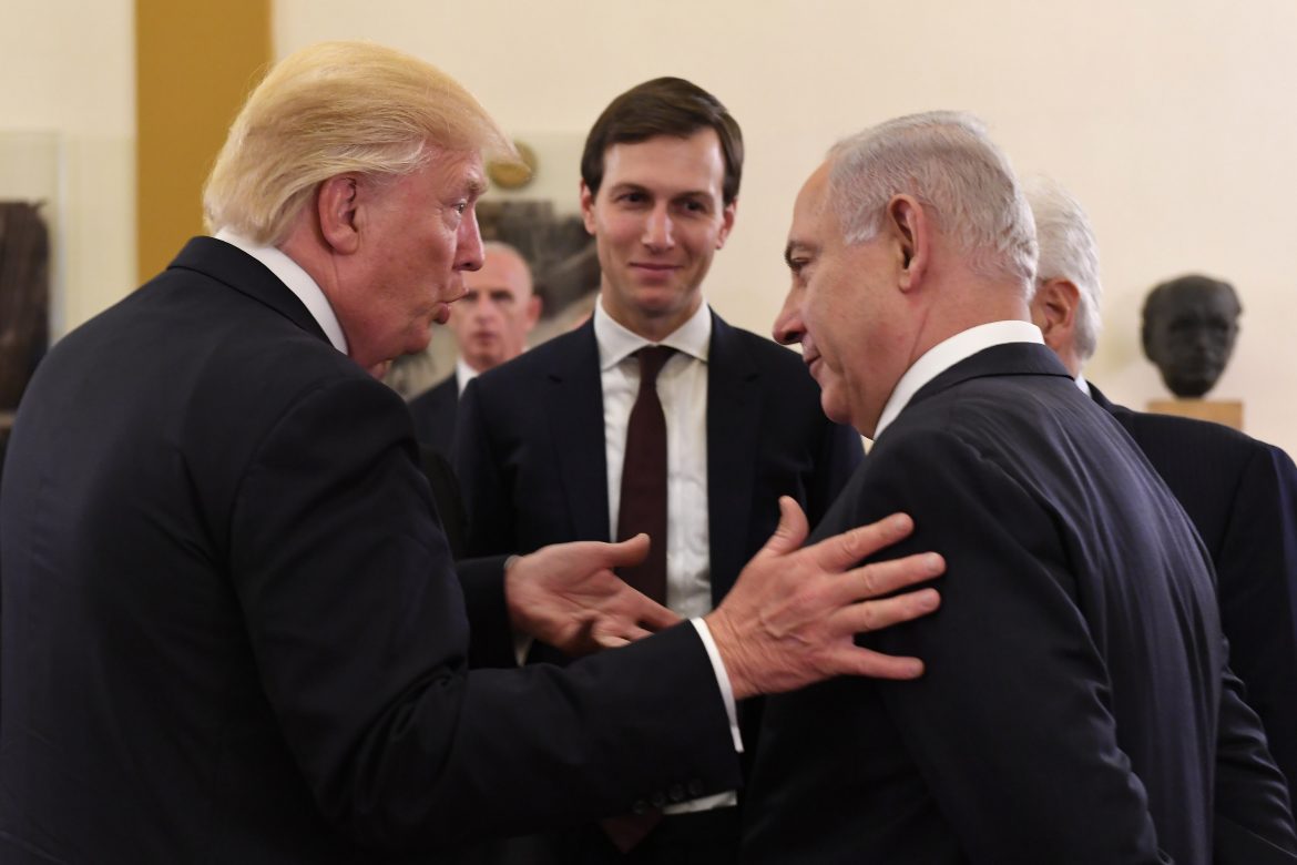 Image of American and Israeli Presidents talking