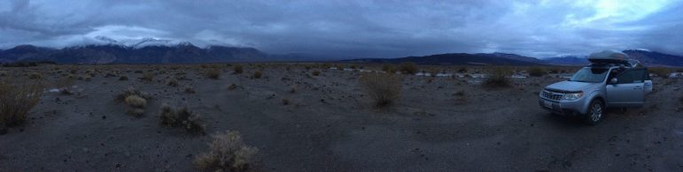 Panoramic view as we are driving in