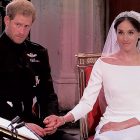 Photo of Prince Harry and Princess Meghan at their wedding