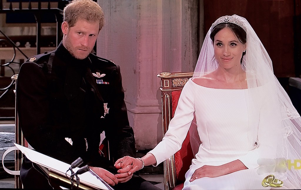 Photo of Prince Harry and Princess Meghan at their wedding