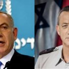 Prime Minister Benjamin Netanyahu (left) and Kahol Lavan leader Benny Gantz