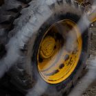 Tire in mud